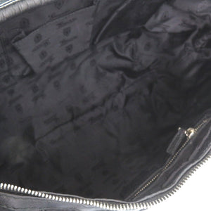 美品 グッチ GGロゴ フリンジ バンブー ワンショルダーバッグ ホースビット ホーボーバッグ ナイロン レザー ブラック 1019【中古】GUCCI