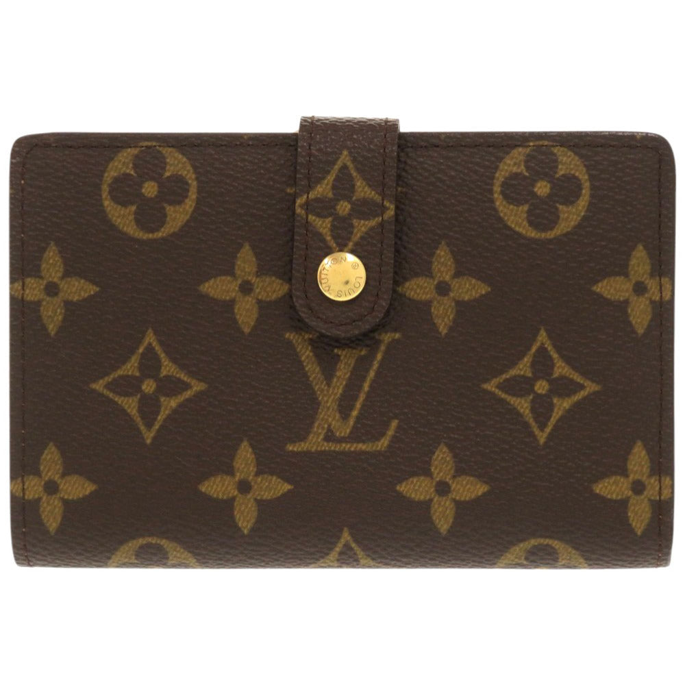 美品 ルイ ヴィトン ポルト モネ ヴィエノワ モノグラム M61663 ブラウン 二つ折り財布 LV 1023【中古】LOUIS VUITTON