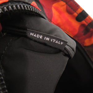 美品 プラダ 迷彩 カモフラージュ サコッシュ ナイロン/テスート オレンジ ショルダーバッグ 1038【中古】PRADA