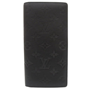 新品同様 ルイ ヴィトン ポルトフォイユ ブラザ モノグラム シャドウ ICチップ M62900 ノワール 二つ折り長財布 LV 1051【中古】LOUIS VUITTON メンズ