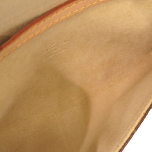 美品 ルイ ヴィトン ポシェットツインPM モノグラム M51854 ブラウン ショルダーバッグ LV 1056【中古】LOUIS VUITTON