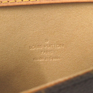 美品 ルイ ヴィトン ポシェットツインPM モノグラム M51854 ブラウン ショルダーバッグ LV 1056【中古】LOUIS VUITTON