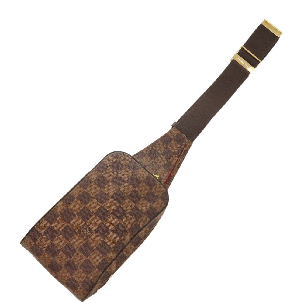 美品 ルイ ヴィトン ジェロニモス ダミエ エベヌ N51994 ボディバッグ LV 1063【中古】LOUIS VUITTON