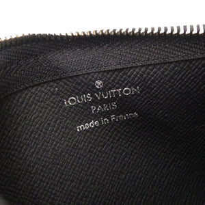 美品 ルイ ヴィトン ポシェットクレ ダミエ グラフィット N60155 ブラック コインケース LV 1070【中古】LOUIS VUITTON メンズ