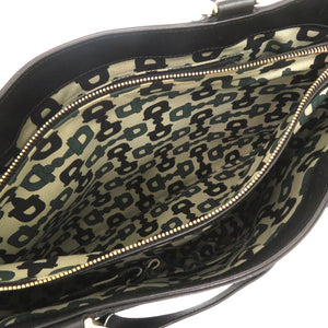 美品 グッチ グッチシマ アビー 170004 レザー ブラック ハンドバッグ トートバッグ 黒 1077【中古】GUCCI