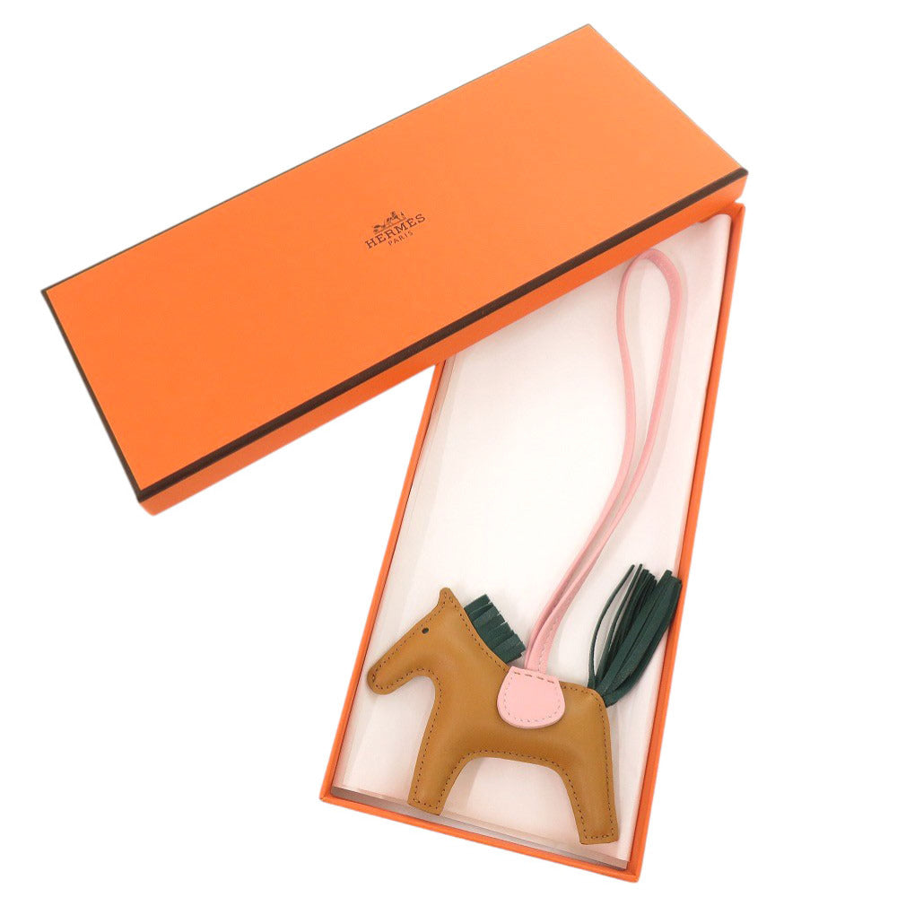 新品同様 エルメス ロデオPM チャーム アニョーミロ セサミ マラカイト ローズサクラ Y刻印(2020年製) バッグチャーム 1078【中古】HERMES