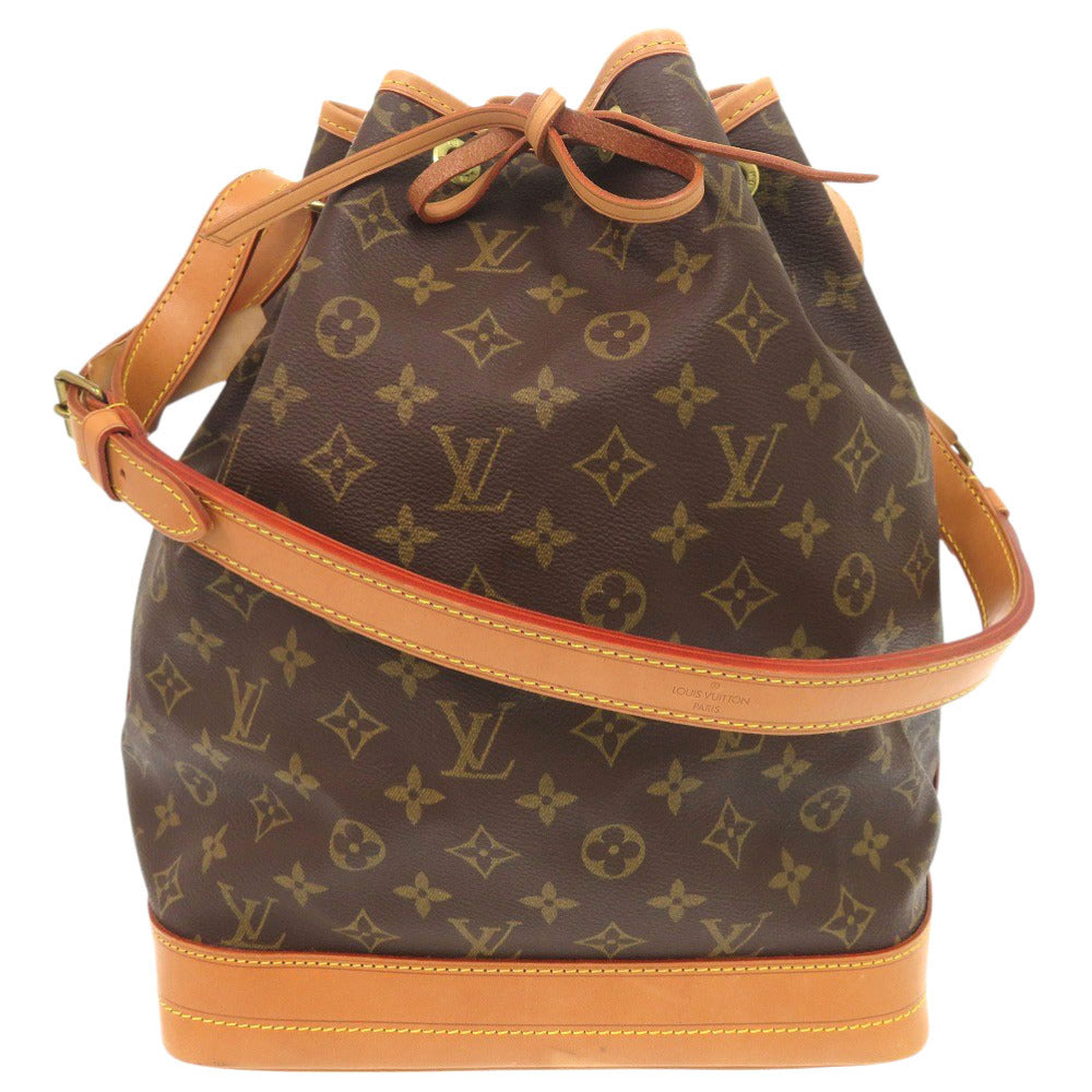 美品 ルイ ヴィトン ノエ モノグラム M42224 ブラウン ショルダーバッグ LV 1084【中古】LOUIS VUITTON