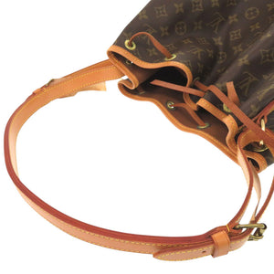 美品 ルイ ヴィトン ノエ モノグラム M42224 ブラウン ショルダーバッグ LV 1084【中古】LOUIS VUITTON