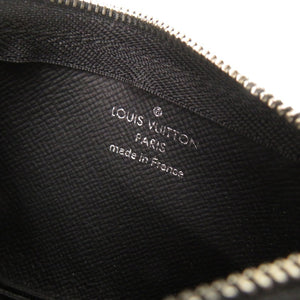美品 ルイ ヴィトン ポシェットクレ ダミエ グラフィット N60155 ブラック コインケース LV 1091【中古】LOUIS VUITTON メンズ