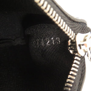 美品 ルイ ヴィトン ポシェットクレ ダミエ グラフィット N60155 ブラック コインケース LV 1091【中古】LOUIS VUITTON メンズ