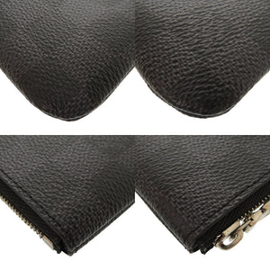 美品 ルイ ヴィトン ポシェットクレ ダミエ グラフィット N60155 ブラック コインケース LV 1091【中古】LOUIS VUITTON メンズ