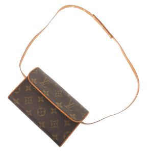 美品 ルイ ヴィトン ポシェット フロランティーヌ モノグラム ストラップサイズM M51855 ウエストバッグ LV 1092【中古】LOUIS VUITTON