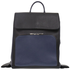 美品 グッチ 406364 レザー ネイビー/ブラック リュック デイパック 1140【中古】GUCCI