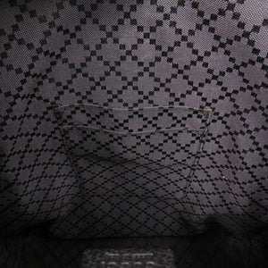 美品 グッチ 406364 レザー ネイビー/ブラック リュック デイパック 1140【中古】GUCCI