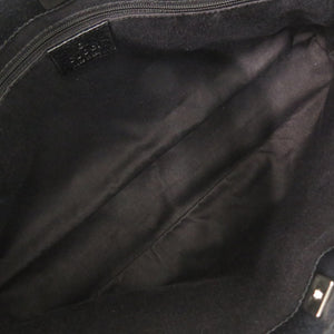 美品 グッチ 113015 GGキャンバス ブラック ハンドバッグ トートバッグ 黒 1141【中古】GUCCI