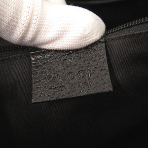 美品 グッチ 113015 GGキャンバス ブラック ハンドバッグ トートバッグ 黒 1141【中古】GUCCI