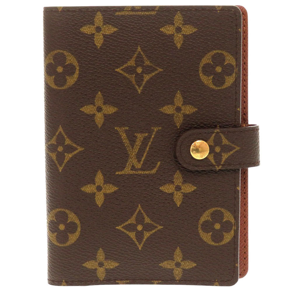 美品 ルイ ヴィトン アジェンダPM モノグラム R20005 ブラウン 手帳カバー LV 1144【中古】LOUIS VUITTON