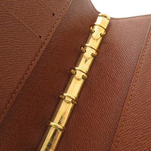 美品 ルイ ヴィトン アジェンダPM モノグラム R20005 ブラウン 手帳カバー LV 1144【中古】LOUIS VUITTON