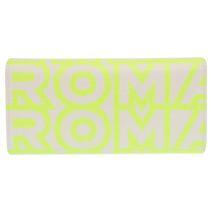 新品同様 フェンディ バイ マークジェイコブス レザー ネオンイエロー ホワイト チェーンウォレット 1156【中古】FENDI