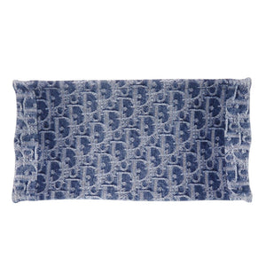 新品同様 クリスチャンディオール オブリーク ブックトート スモール デニム ブルー トートバッグ 青 1161【中古】Christian Dior