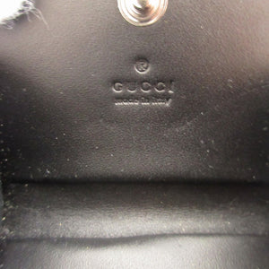新品同様 グッチ 406565 GGカレイド GGキャンバス レザー ベージュ ブラック 黒 コインケース 財布 1162【中古】GUCCI