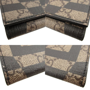 新品同様 グッチ 406565 GGカレイド GGキャンバス レザー ベージュ ブラック 黒 コインケース 財布 1162【中古】GUCCI