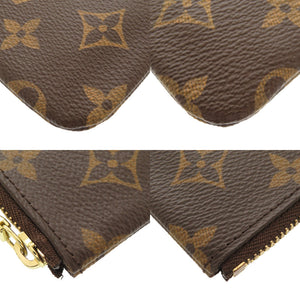 美品 ルイ ヴィトン ポシェットクレ モノグラム M62650 ブラウン コインケース LV 1173【中古】LOUIS VUITTON