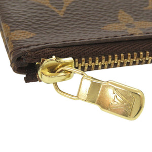 美品 ルイ ヴィトン ポシェットクレ モノグラム M62650 ブラウン コインケース LV 1173【中古】LOUIS VUITTON