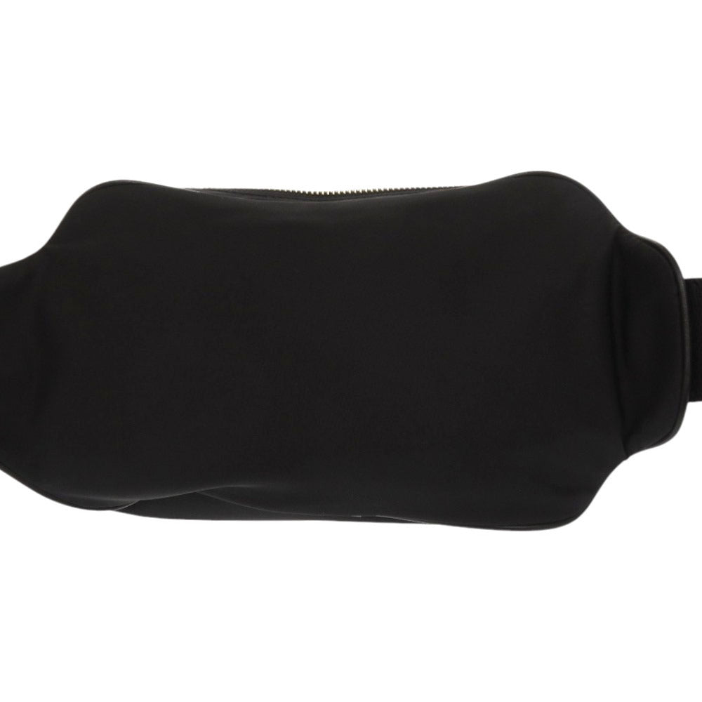 美品 バーバリー ロゴプリント 8014603 ナイロン ブラック ボディバッグ ウエストバッグ ベルトバッグ 黒 1174【中古】BURBERRY