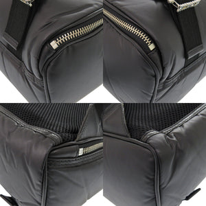 美品 ハンティングワールド バックパック ナリフリコラボ ナイロン/レザー ブラック リュック 黒 1201【中古】HUNTING WORLD