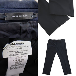 ジルサンダー セットアップ スーツ JSMG150901 MG250302 コットン ナイロン ネイビー 1202【中古】JIL SANDER