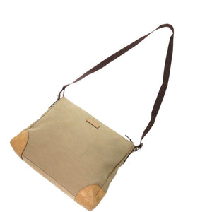 美品 グッチ 257301 キャンバス/グッチシマレザー ベージュ ショルダーバッグ 1206【中古】GUCCI