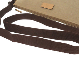 美品 グッチ 257301 キャンバス/グッチシマレザー ベージュ ショルダーバッグ 1206【中古】GUCCI