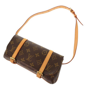 美品 ルイ ヴィトン ポシェット マレル モノグラム M51159 ブラウン ウエストバッグ LV 1207【中古】LOUIS VUITTON