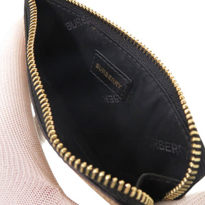 美品 バーバリー フラグメントケース ノバチェック アーカイブベージュ PVC/レザー ベージュ ブラック カードケース 1212【中古】BURBERRY