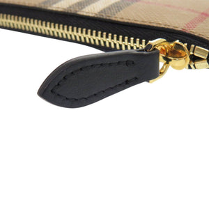 美品 バーバリー フラグメントケース ノバチェック アーカイブベージュ PVC/レザー ベージュ ブラック カードケース 1212【中古】BURBERRY