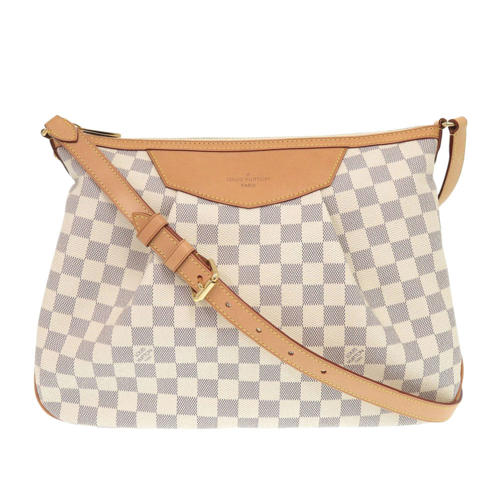 新品同様 ルイ ヴィトン シラク―サ MM ダミエ アズール ショルダーバッグ LV 1215【中古】LOUIS VUITTON