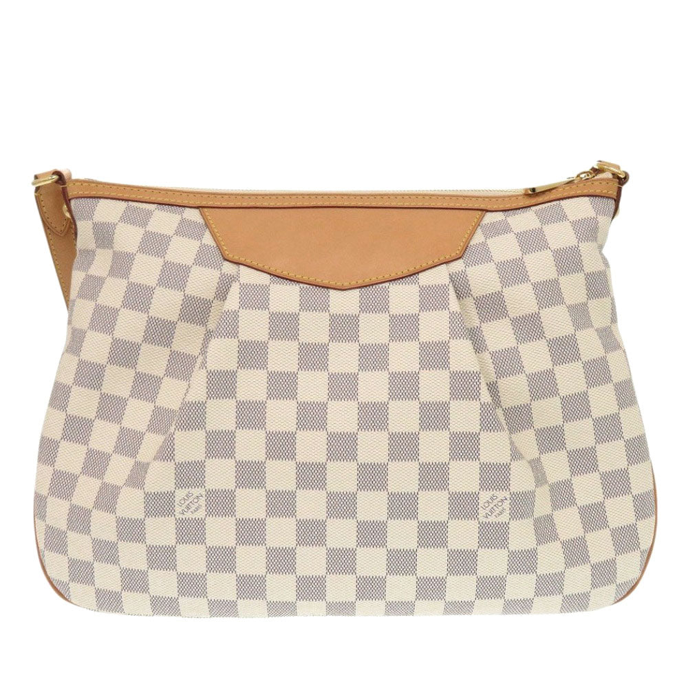 新品同様 ルイ ヴィトン シラク―サ MM ダミエ アズール ショルダーバッグ LV 1215【中古】LOUIS VUITTON