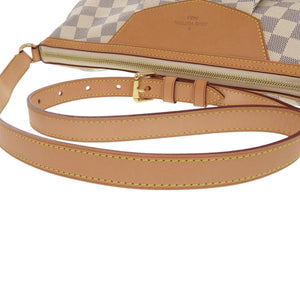新品同様 ルイ ヴィトン シラク―サ MM ダミエ アズール ショルダーバッグ LV 1215【中古】LOUIS VUITTON
