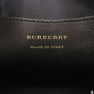 新品同様 バーバリー チェックリンクベルトバッグ 8007350 コットン/レザー ベージュ ブラック ボディバッグ 1219【中古】BURBERRY