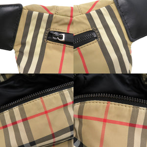 美品 バーバリー チェック 8014715 ナイロン ベージュ ボディバッグ ウエストバッグ ベルトバッグ 1219【中古】BURBERRY