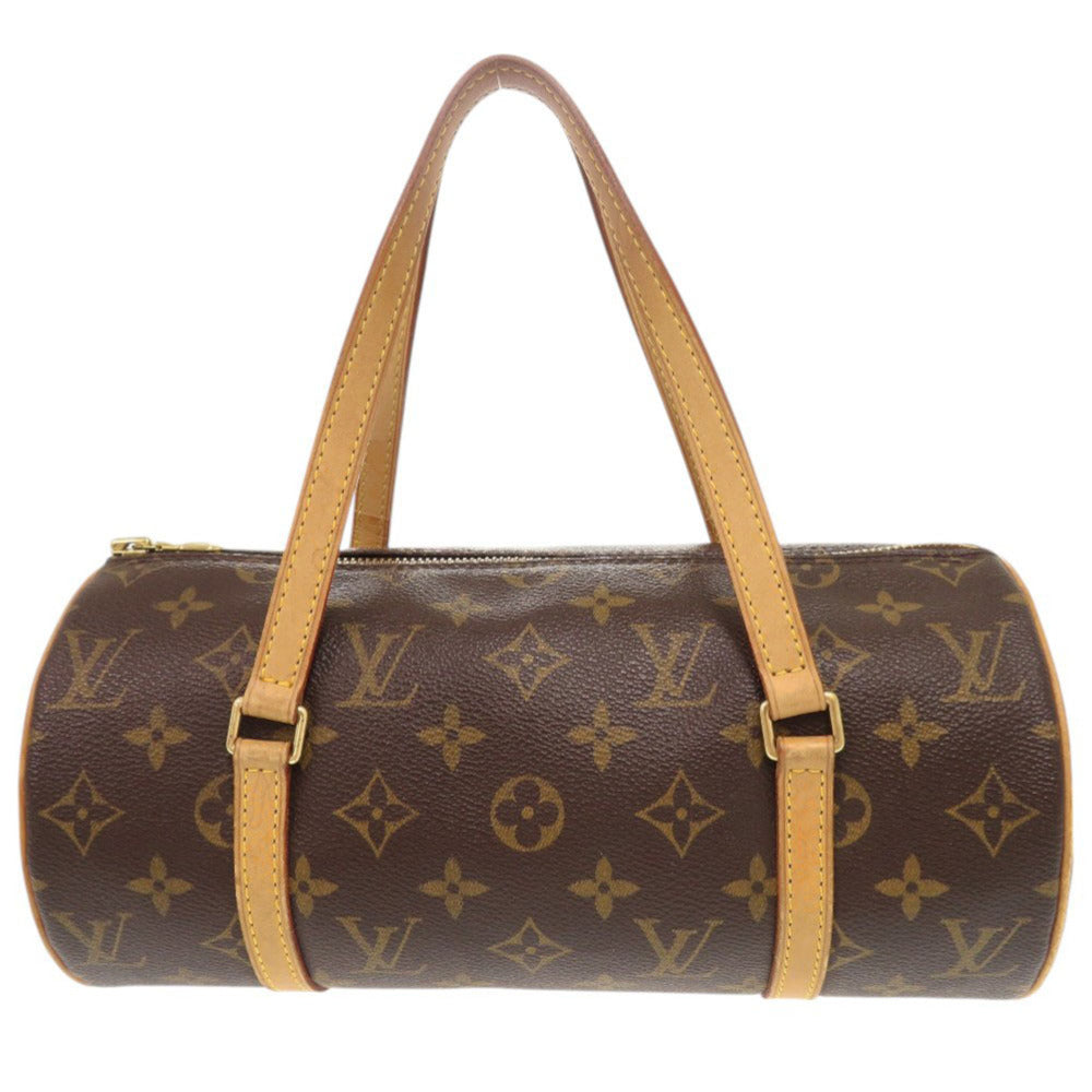 ルイ ヴィトン パピヨン26 ヌメ革 モノグラム M51386 ブラウン ハンドバッグ LV 1225【中古】LOUIS VUITTON