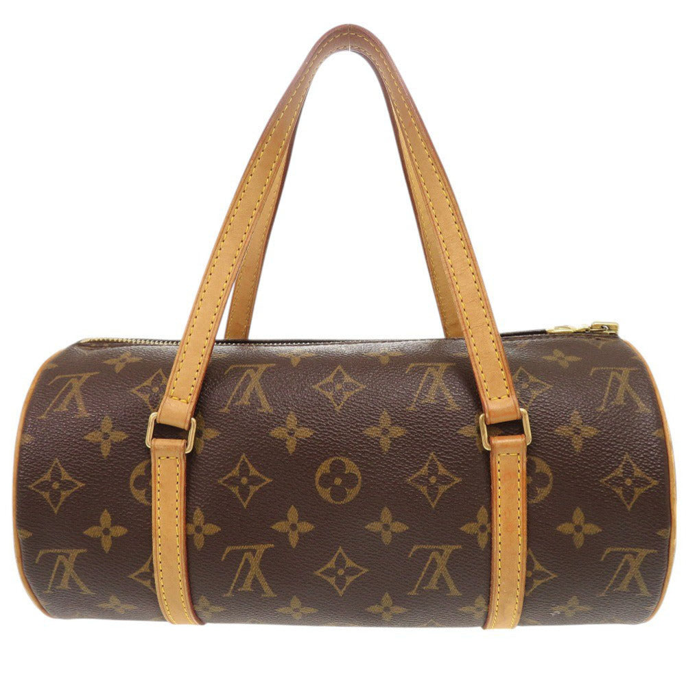 ルイ ヴィトン パピヨン26 ヌメ革 モノグラム M51386 ブラウン ハンドバッグ LV 1225【中古】LOUIS VUITTON