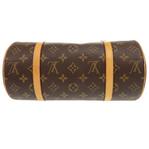 ルイ ヴィトン パピヨン26 ヌメ革 モノグラム M51386 ブラウン ハンドバッグ LV 1225【中古】LOUIS VUITTON