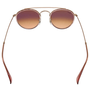 新品同様 レイバン ROUND DOUBLE BRIDGE ラウンド ダブル ブリッジ RB3647N 9069A5 メタル ピンク ブラウン サングラス 1234【中古】Ray-Ban