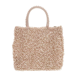 新品同様 アンテプリマ スタンダード ミニアトゥーラ パウダリーピンクホワイトゴールド PB21F12045-G55 PVC ワイヤーバッグ 1235【中古】ANTEPRIMA