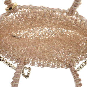 新品同様 アンテプリマ スタンダード ミニアトゥーラ パウダリーピンクホワイトゴールド PB21F12045-G55 PVC ワイヤーバッグ 1235【中古】ANTEPRIMA