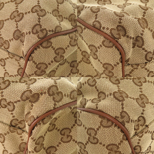 グッチ スーキー 223974 GGキャンバス レザー ベージュ ブラウン 2WAY ショルダー ハンドバッグ 1260【中古】GUCCI