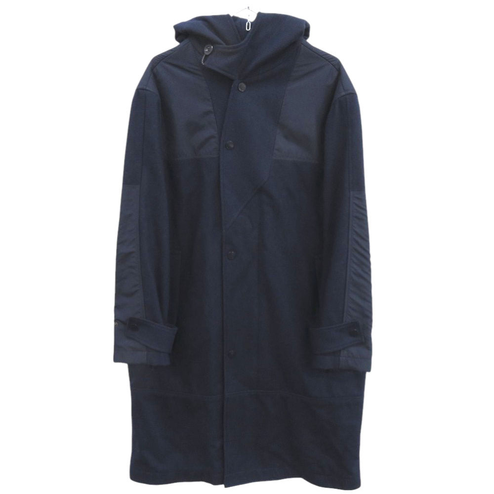 美品 タトラス × KEVIN JAMES MORLEY ウール ナイロン ポリエステル ネイビー フーデッドコート コート 1268【中古】TATRAS メンズ