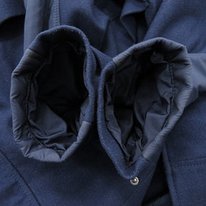 美品 タトラス × KEVIN JAMES MORLEY ウール ナイロン ポリエステル ネイビー フーデッドコート コート 1268【中古】TATRAS メンズ